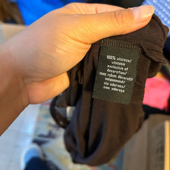 NWT Calvin Klein Jeans Brown Beaded Y2K Top - Picture 4 of 5